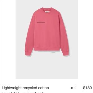 Pangaia lightweight crewneck sweatshirt